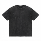 KUREON Essential Acid Wash Oversized T-Shirt – Premium Heavyweight Cotton | Vintage Black